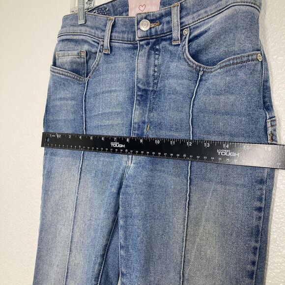 Revice Jeans Womens 30 Blue High Rise Flare Star Back Panel Seamed Stretch Denim - Picture 12 of 16